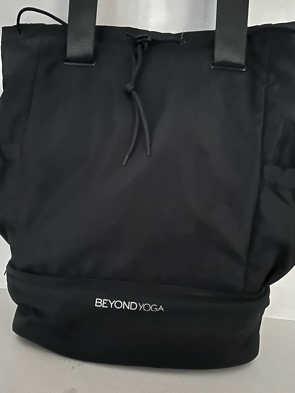 Beyond Yoga Black Duffel Tote Bag